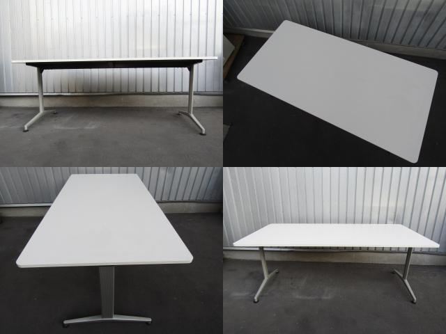 中古 イトーキ DEシリーズ ミーティングテーブル W1800×D900 ホワイト 